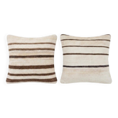 Set of 2 vintage kilim cushion covers 48x51 cm