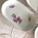 3 oval antique porcelain dishes kahla made a gdr (german)