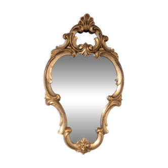 Antique gold baroque mirror 60 x 48cm
