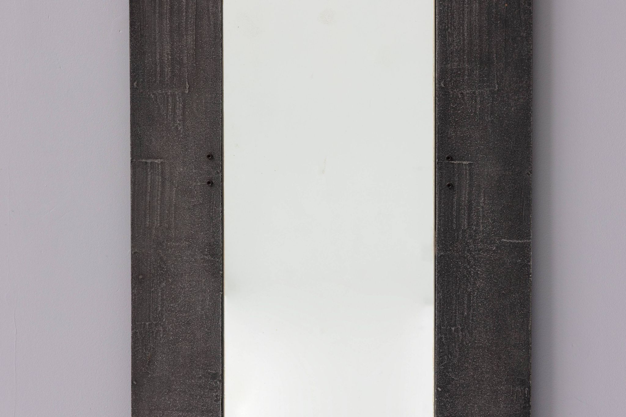 Cast Aluminum Mirror by Lorenzo Burchiellaro, Italy, 1970s
