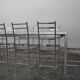 Bagutta Table and Aluminum Chairs by Opera Design for Ycami, 1980s, Set of 13