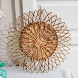 Rattan sun mirror