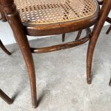 Set of 4 Fischel cane bistro chairs