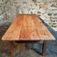 Old French rustic coffee table in cherry wood.