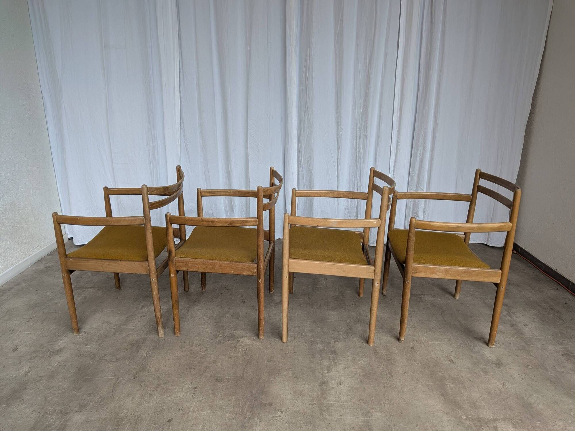 Set of 4 Yugoslav STOL Kamnik Armchairs /Vintage Mid Century Dining Chair
