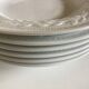 set of 6 Bernardaud Louvre neo-classical plates with laurel wreath