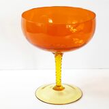 Coupe en verre vintage 1970