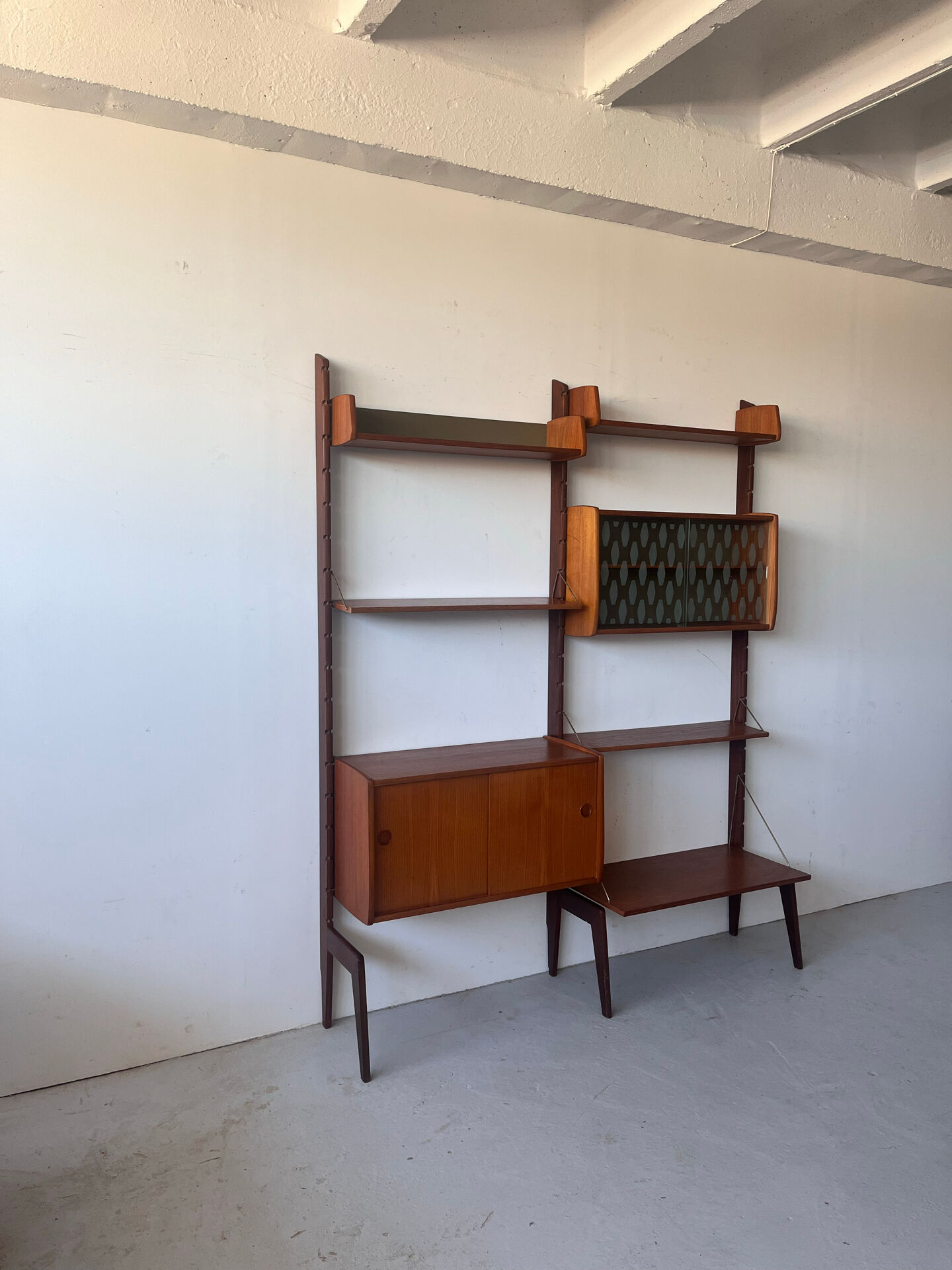 Teak Mid Century Modular Bookcase, 1960’s Norway