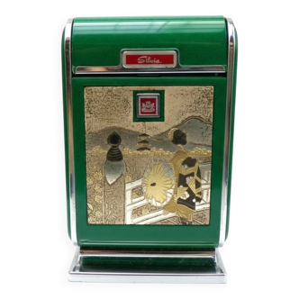 Green Dandy Mate Silvia Musical Gas Table Lighter with Engraved Design