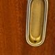 Vintage shoe cabinet with compass legs