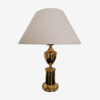 Golden metal foot lamp