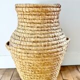 Braided wicker jar