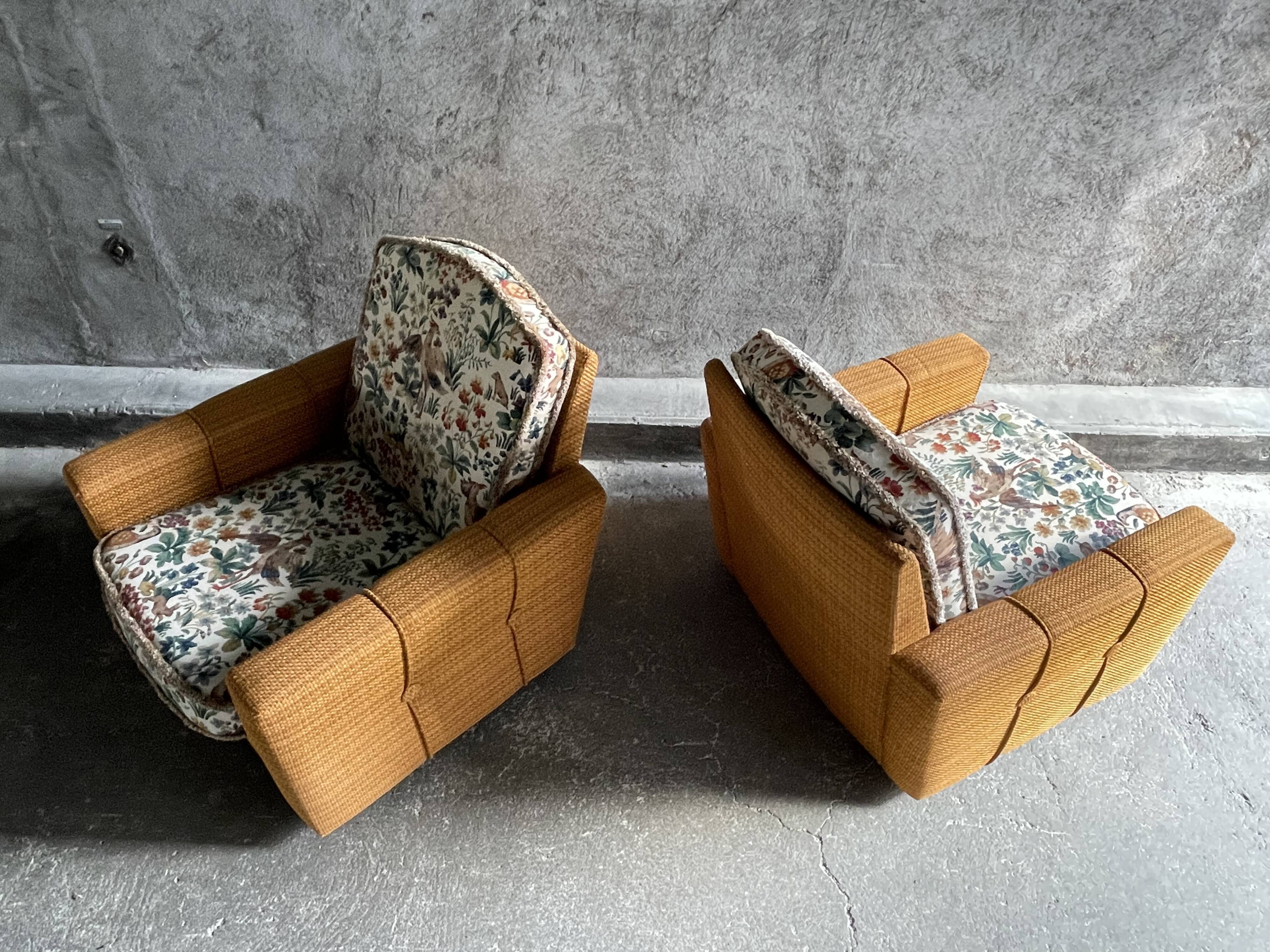 Pair of vintage armchairs