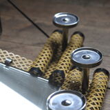 1950s perforated metal coat holder