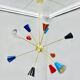 Gorgeous multicolor mid century sputnik chandelier - 12-light ceiling pendant, 36" diameter