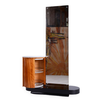 Art Deco Ash Dressing Mirror by J. Halabala for Up Zavody, Czech, 1930s