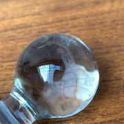 Bouteille en verre danoise vintage avec gravure