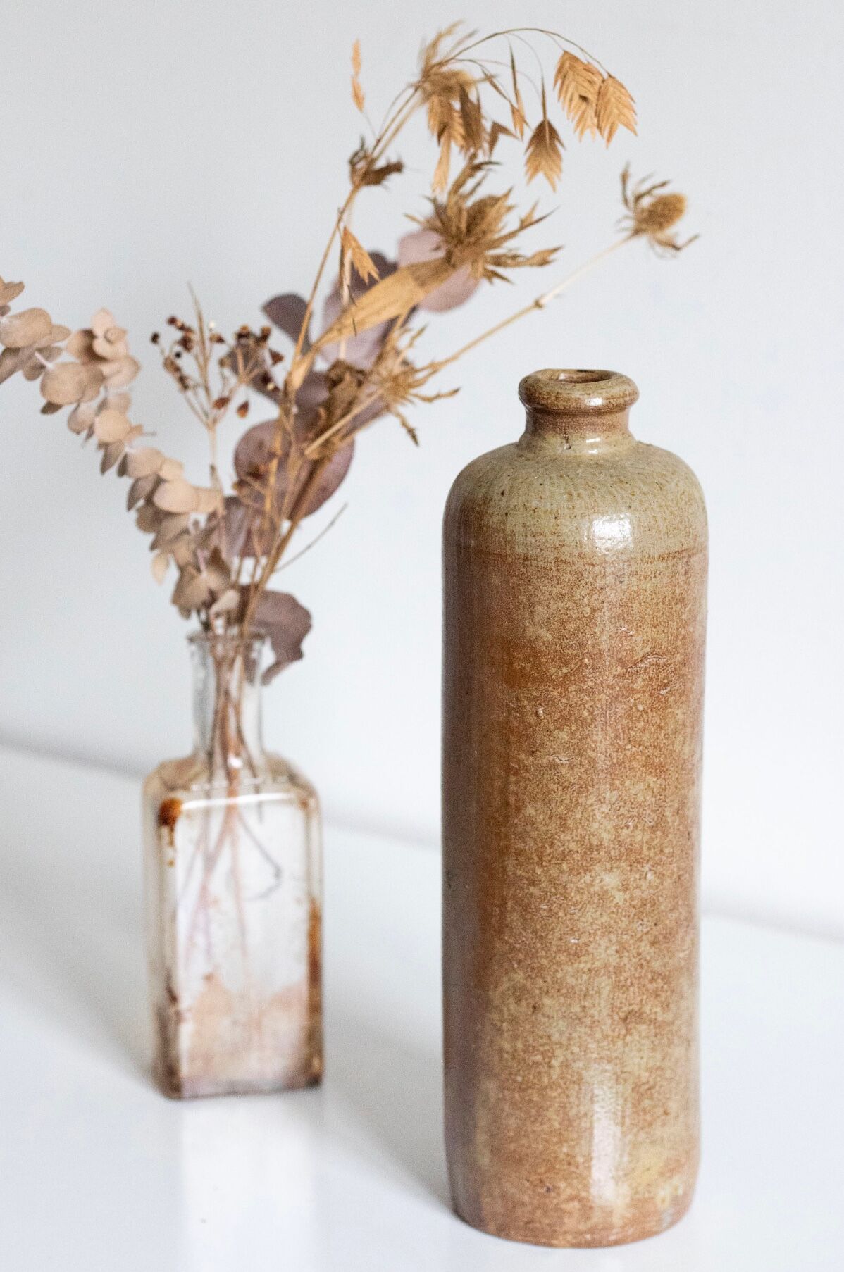 Old stoneware bottle