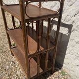 Vintage rattan shelf