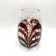 Vase en cristal, julia glassworks, pologne, années 1960