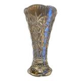 Vase vintage année 50/60 en verre ciselé