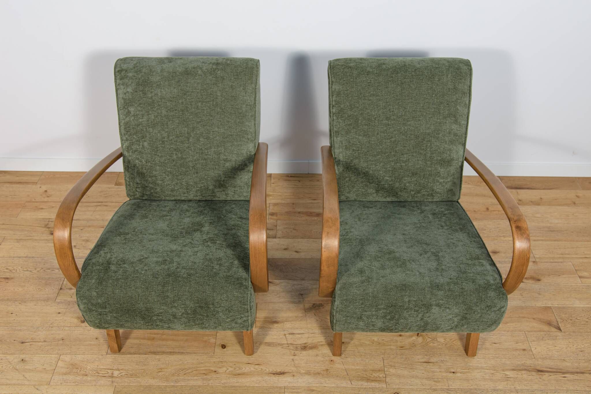 Model H 410 Armchairs by Jindřich Halabala for Up Závody, 1930s, Set of 2