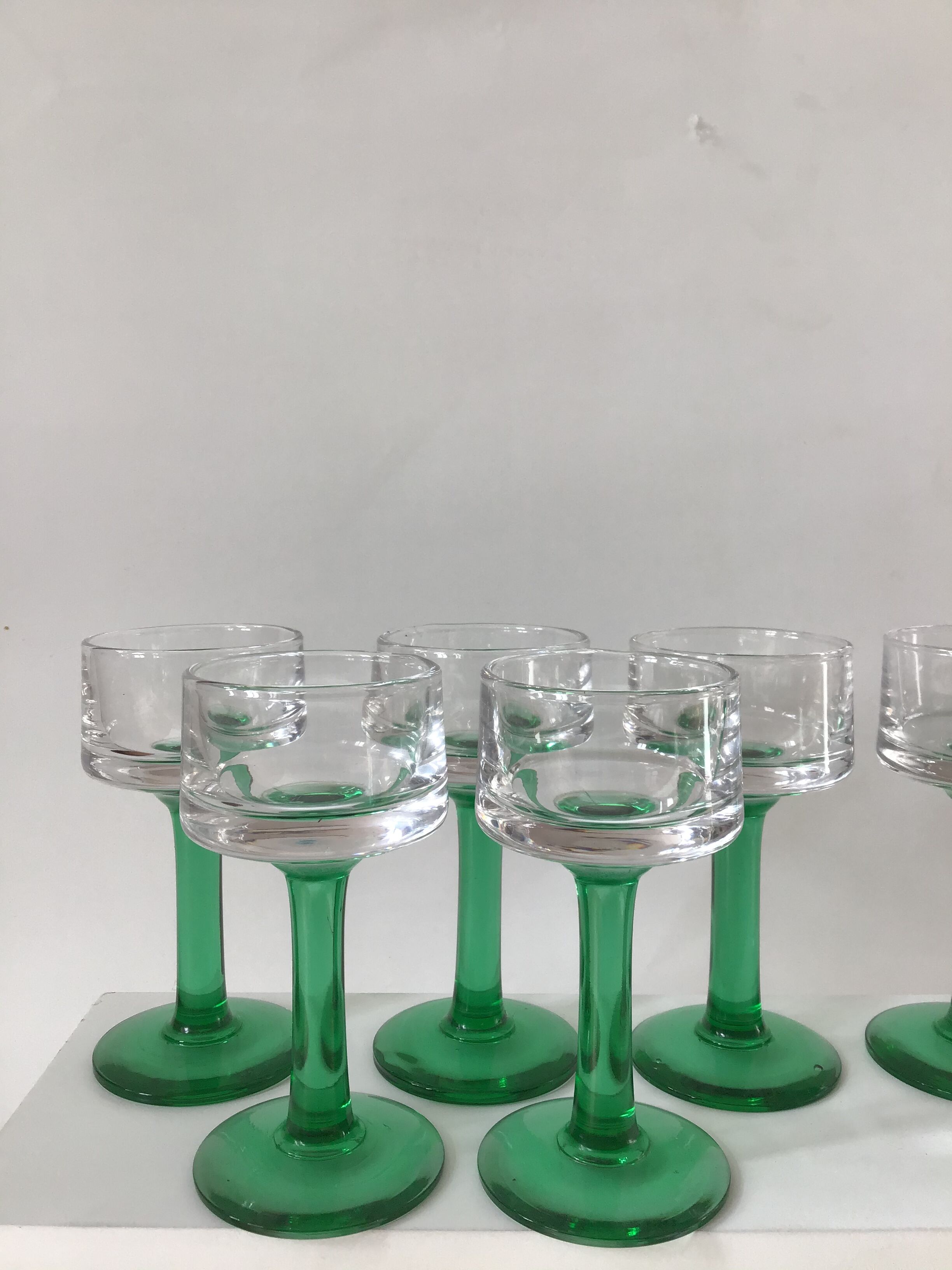 6 verres d’Alsace années 70