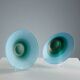 Vintage bowl and saucers VeArt in Murano glass, Italy, 1970s.