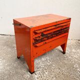 Tool box - workshop maid - vintage orange