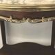 Pedestal table Louis XVI style wood marble brass