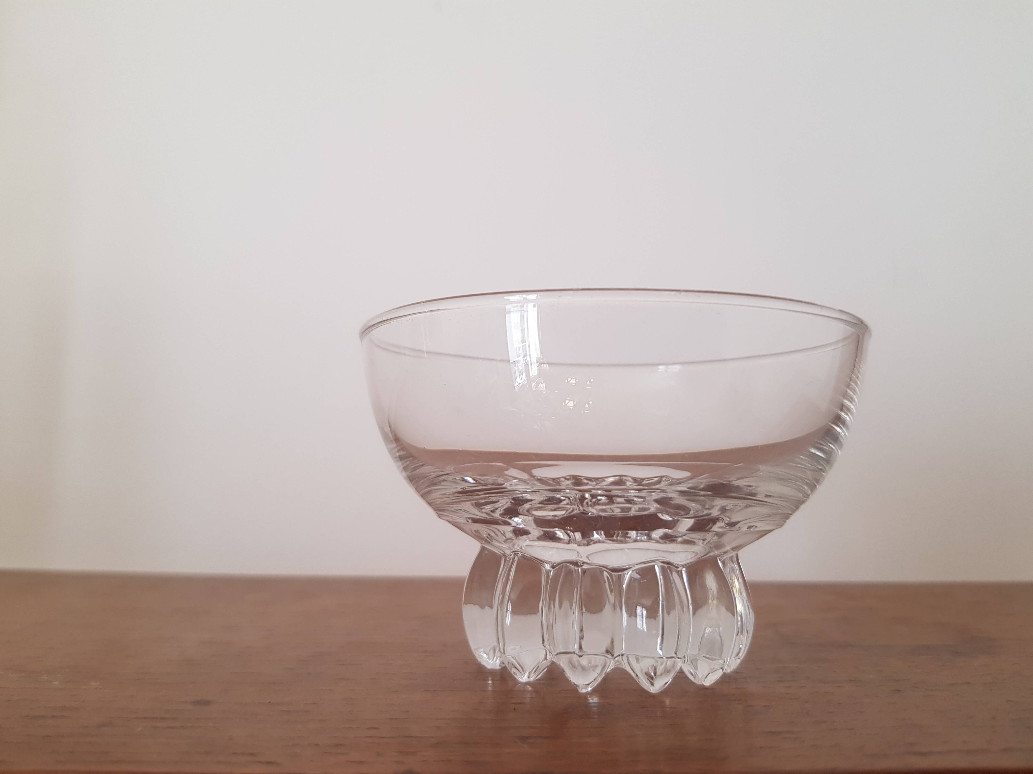 Lot de 3 verres art deco