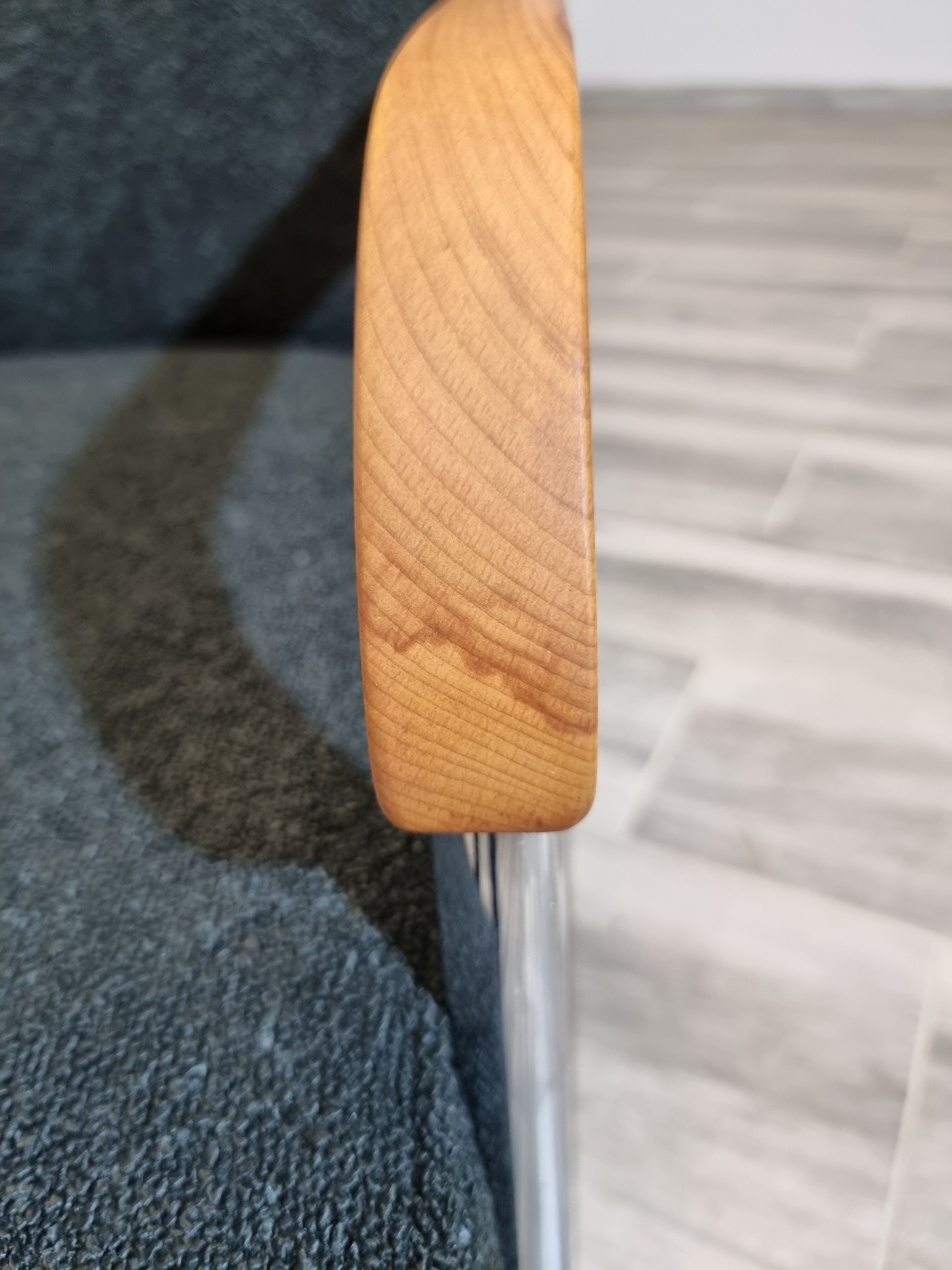 Restored tubular armchair by Anton Lorenz