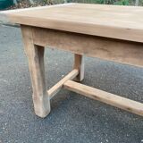 Renovated 20th-century farmhouse dining table with drawer, 200cm.