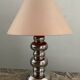 Vintage chrome ceramic lamp