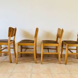 Set of 4 chairs oak