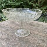 Compotier glass fruit cup 1950