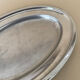 Vintage stainless steel serving tray: