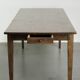 Table de ferme française du 19ème siècle en chêne avec 2 tiroirs.