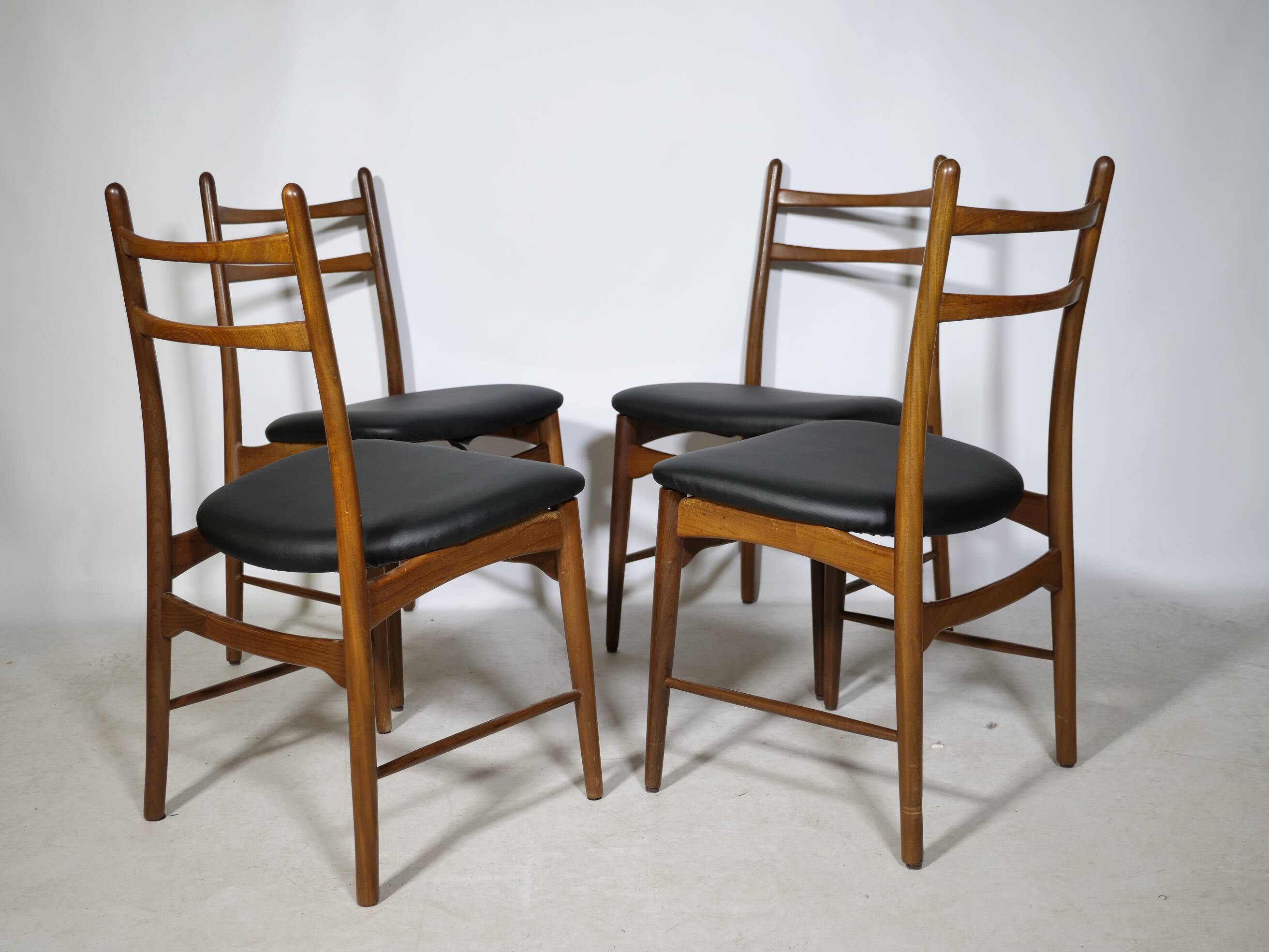 Teak Dining Chairs, Design by Georg Leowald for Wilkhahn, Set of 4, 1960s
