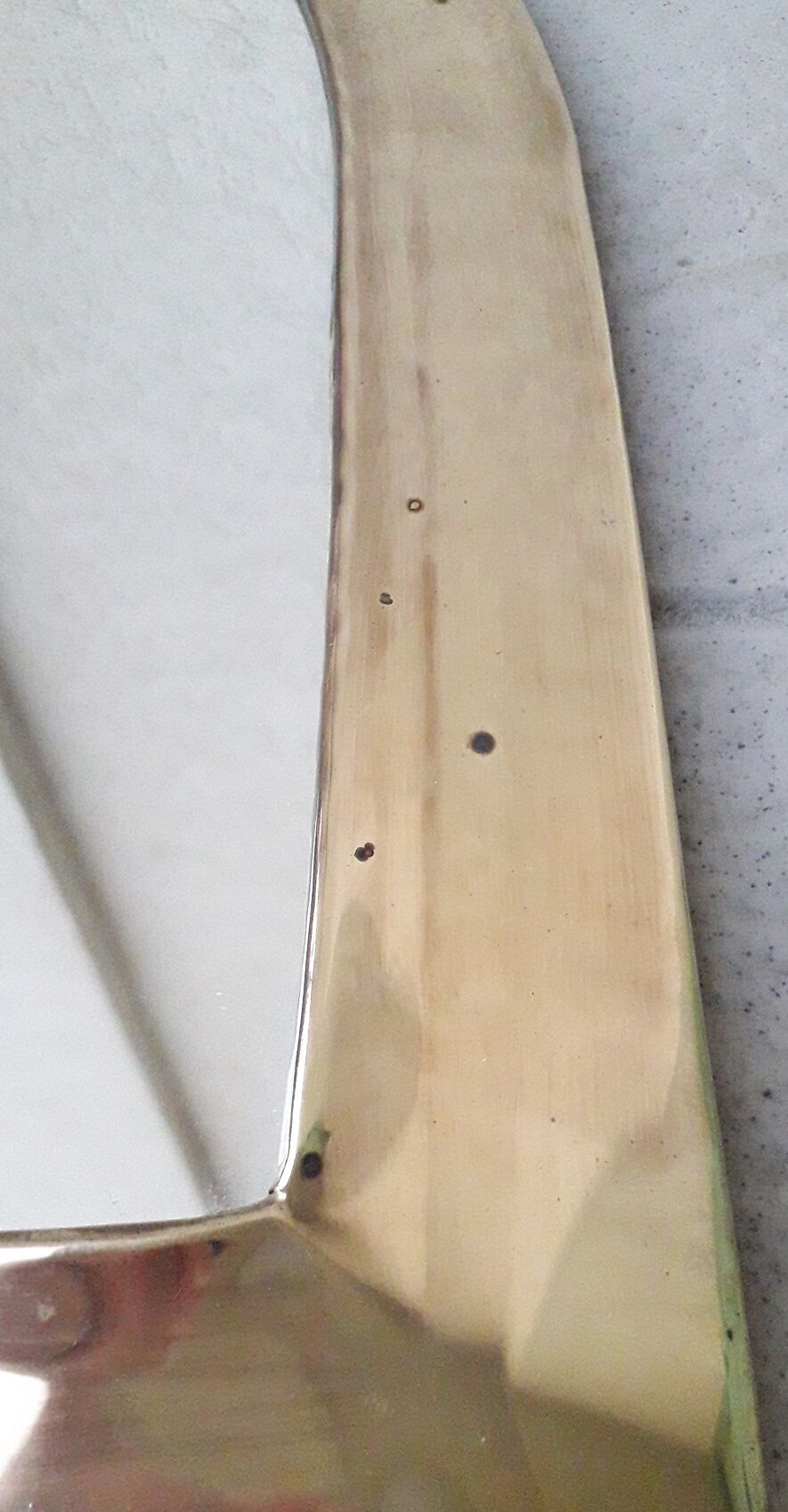 Brass mirror 52 x 31 cm