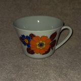Seltmann Weiden porcelain cup vintage style flower power 70s-80s