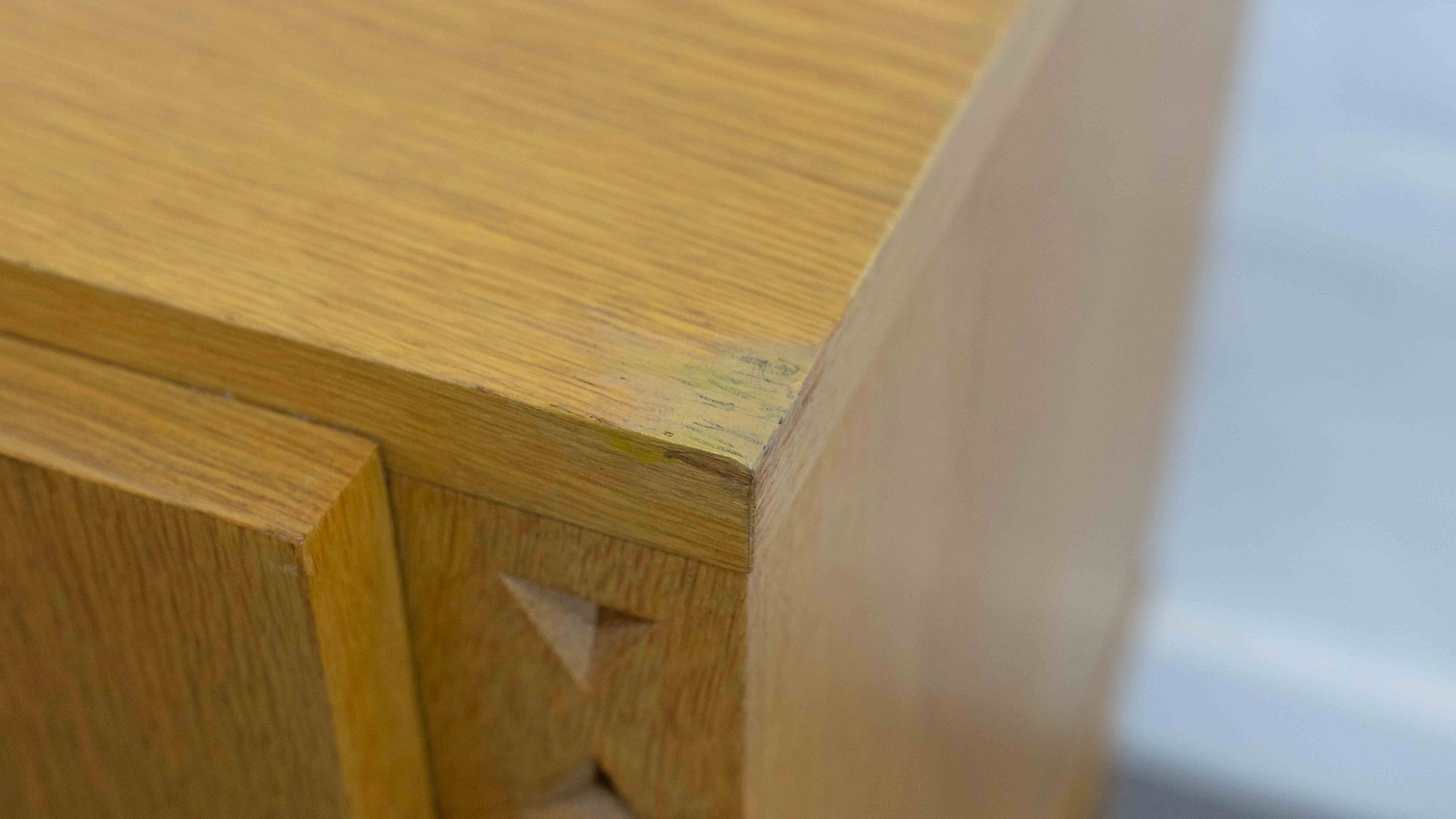 Mid-century brutalist oak sideboard