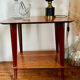 Vintage compass foot serving table 1950