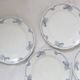 Set of 6 flat plates, Onnaing, Algéciras model