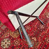 Vintage armchair in red fabric