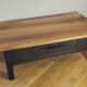 Coffee table living room solid fruit wood black antique legs