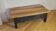 Coffee table living room solid fruit wood black antique legs