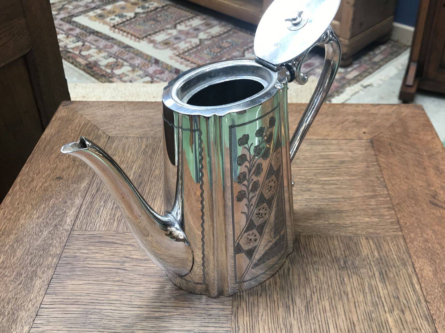 Silver-plated teapot