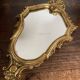 Miroir en résine doré style Louis XV h47 X l28
