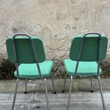 Green chairs